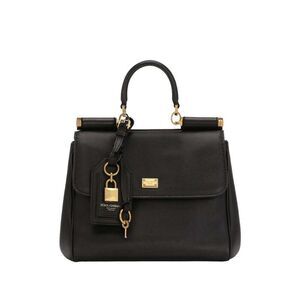 Dolce & Gabbana Women My Sicily Medium Leather Handbag With Padlock
